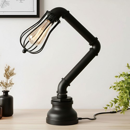 Vintage steampunk table lamp - vintage,