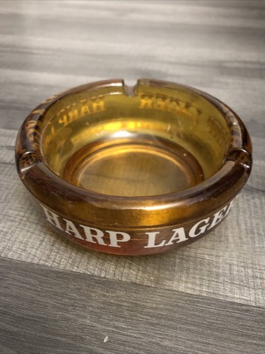 Harp lager vintage ashtray - harp,