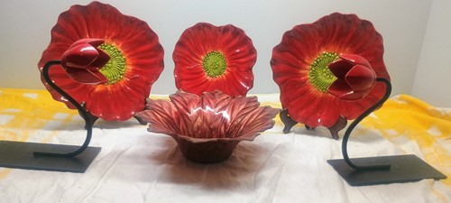 Red tulip bookends - tulip,