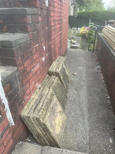 Concrete garden paving flags - concrete,