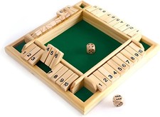 Wooden Shut The Box Board Game
