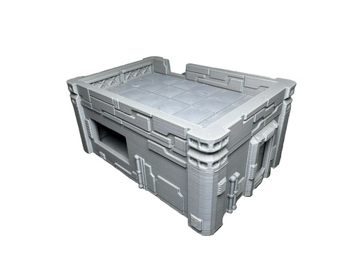Sci shop house building - sci-fi,
