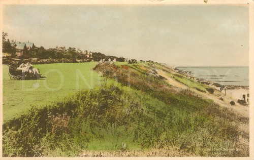 Vintage postcard cliff path - postcard,
