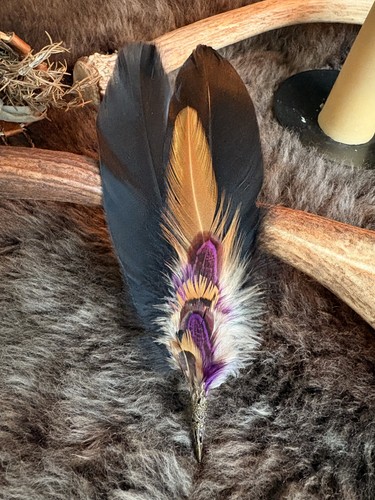 Smudging feather fan wand - smudging,