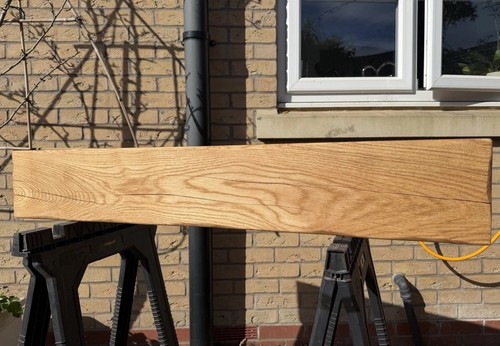 Handmade solid oak fireplace - handmade,