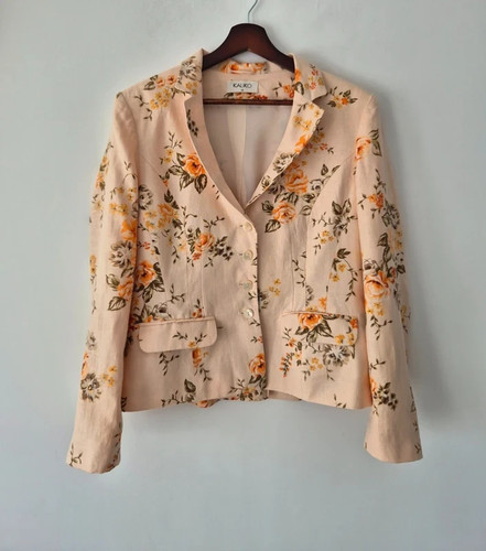 100 linen tailored - linen, floral