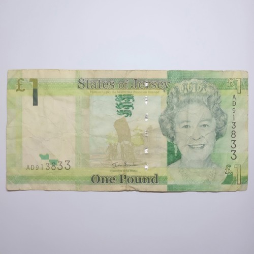 Jersey one pound - £1, banknote