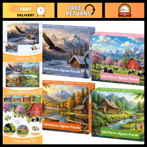 Pack 500 piece jigsaw - 500,