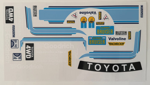 Tamiya bruiser repro decal set - tamiya,