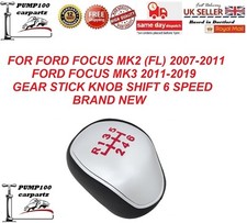 GEAR SHIFT KNOB FOR FORD FOCUS 2007-2019 6 SPEED  STICK SHIFT LEVER HEAD NEW