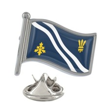Oxford Flag Silver Lapel Pin