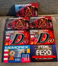 Lot of 7 x MEMOREX and TDK