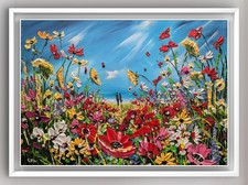 ORIGINAL  FLOWER ACRYLIC OIL