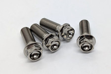 GSXR750 Titanium drilled front brake caliper bolt kit 88-89 Ti mounting race