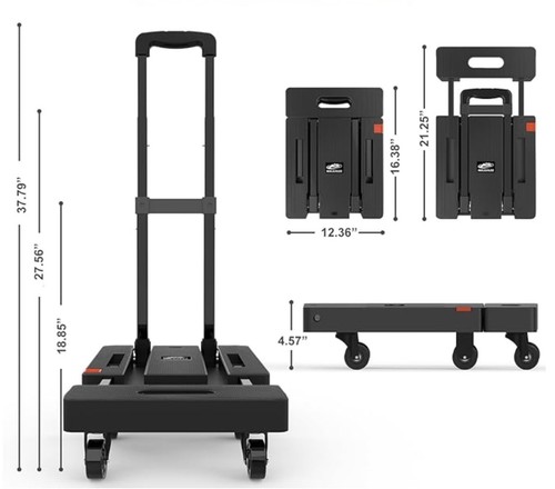 Black heavy duty - foldable, hand