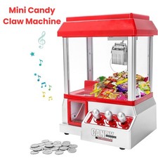 SGM Candy Grabber Machine Kids Mini Claw Arcade Game Toy with Music & Coins