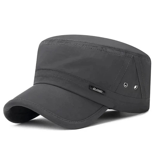 Military hat adjustable flat - military,