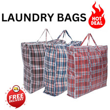 5x JUMBO LAUNDRY BAGS Zipped