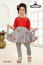 Baby Girl Salwar Kameez Indian Pakistani Bollywood Toddler Party Dress Grey 2025