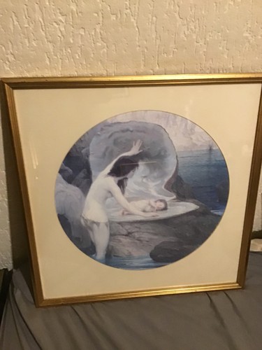 Avintage oakgilt framed - oakgilt,