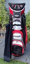 Cleveland Golf 14-Way Cart Bag – Red / Black / White – Very Good Condition