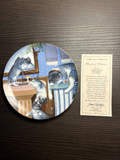Hamilton Collection Country Kittens Series by Gerardi , 5 Plates in Bone China.