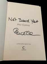 SIGNED PHIL COLLINS NOT DEAD