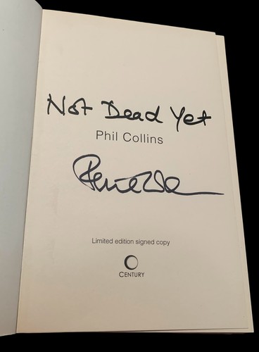 Signed phil collins not dead - collins,