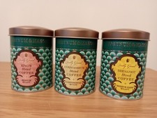 Fortnum & Mason Empty Coffee Tins Used X 3 Small 