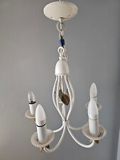 5 arm ceiling light fitting in White complete with fixings and lamps