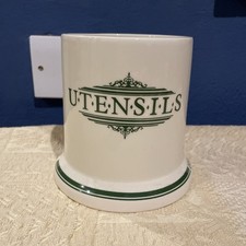 The 1869 Victorian Pottery Vintage Utensil Storage Pot Jar Canister 