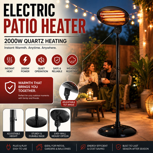 2000w electric patio - patio, heater