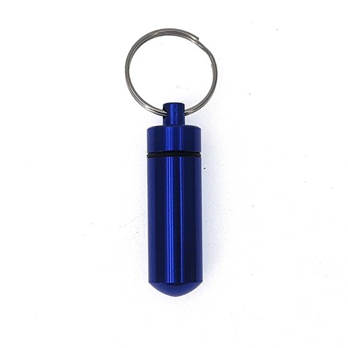 Keychain pill holder organizer - pill,
