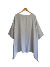 Eskandar 100% Linen Grey Tunic