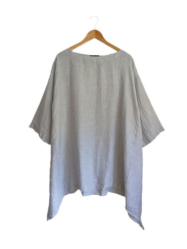 Eskandar 100 linen grey tunic - 100%,