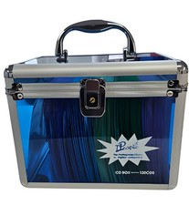 Transparent blue box - transparent, cd