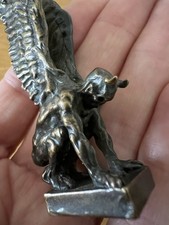 Small Bronze Lucifer Statue Figurine Altar Occult Collection Pagan Witchcraft