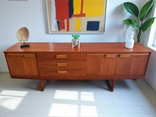 Mid-Century Teak Sideboard: Vintage Danish Style 1960s Drinks Cabinet Restored