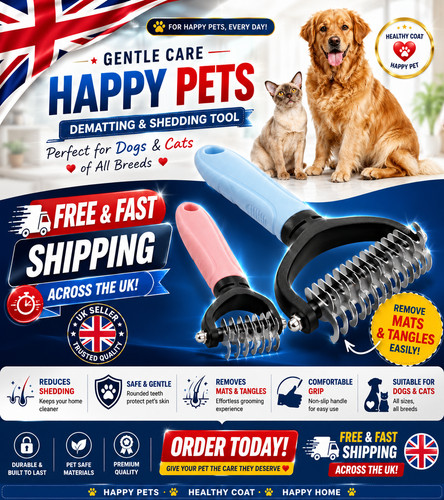 Pet grooming deshedding brush - grooming,