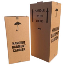 CARDBOARD WARDROBE BOXES ANY SIZE/QTY FOR HOUSE MOVING PACKING REMOVALS