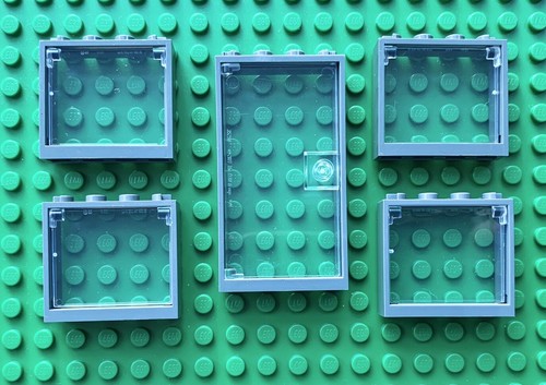 Lego windows door grey - lego,