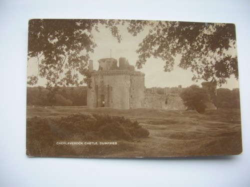 Caerlaverock castle postcard - castle,