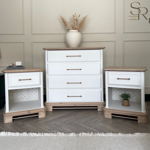 White bedroom furniture - bedroom, set