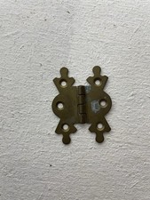 Antique Style Brass Ornate Hinge Small Cabinet Cupboard Jewelry Box - Furniture