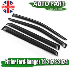 4PCS Smoked Wind Deflectors Window Rain Guards For Ford Ranger T9 D/Cab 2023+ UK