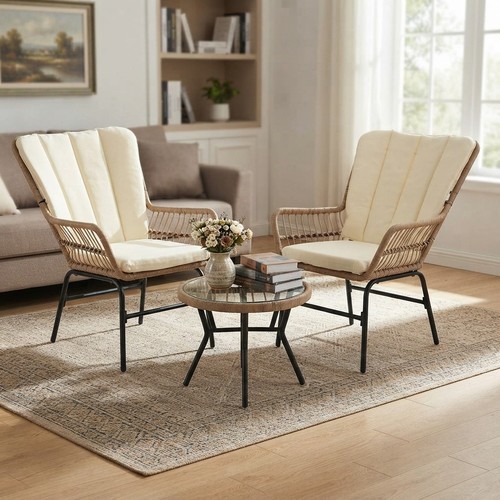 Stylish piece outdoor rattan - stylish, 3-piece