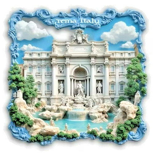 Fridge magnet roma trevi - magnet,