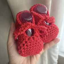 Handmade Crochet Baby Booties