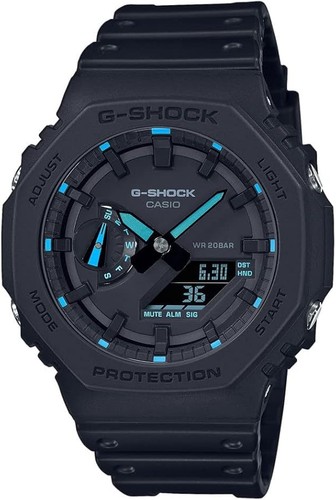 Casio shock men black - men's, black/blue