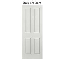 White 4 Panel Internal Door -